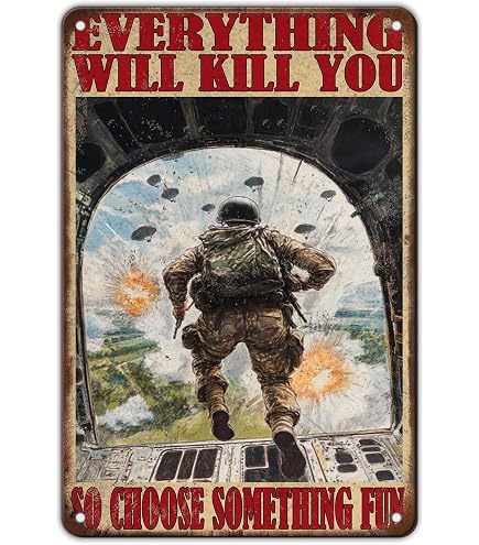 Amazon.com: Vintage Tin Sign Airborne The Finest Us Army Metal